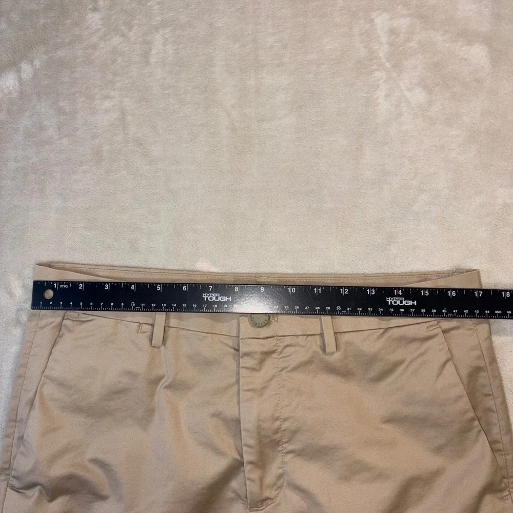 Banana Republic Slim Fit Chinos Mens 33x30 Khaki Tan Stretch Cotton Pants